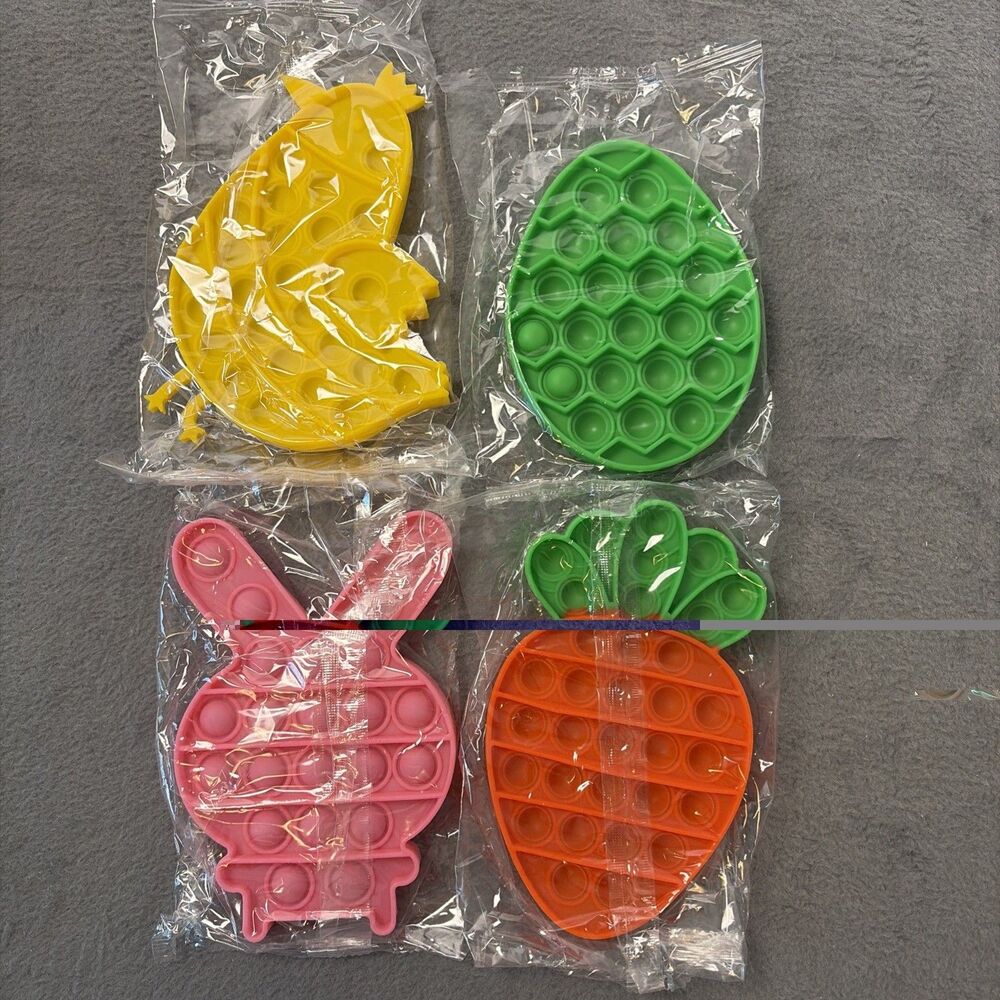 Pop It Fidget Toys Chick Egg Bunny Carrot